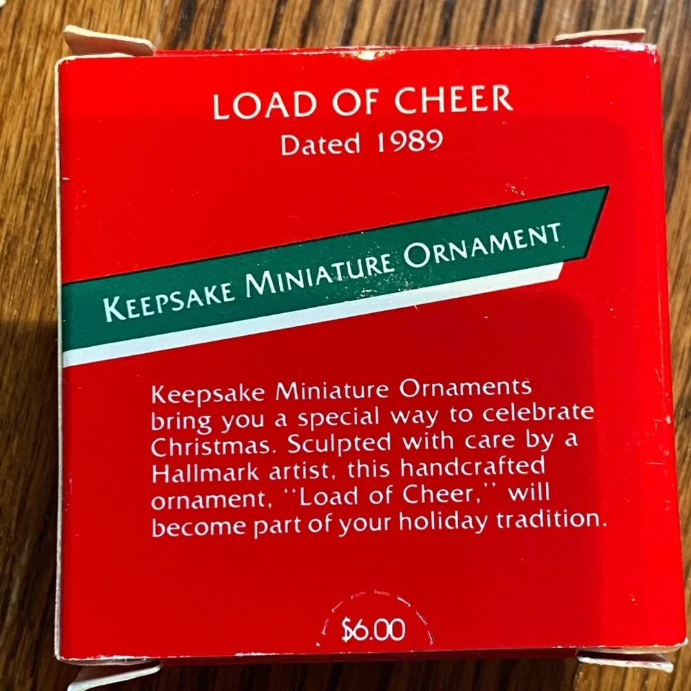 Load Of Cheer 1989 Miniature-It's Part Of Ur HolidayTradition, Hallmark Ornament